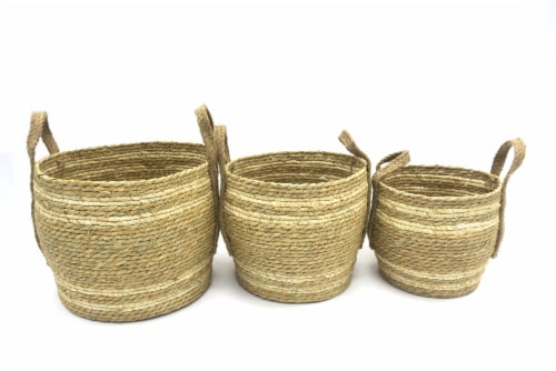 HD Designs Small Rush & Maize Basket Perspective: front