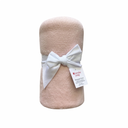 Everyday Living® Microplush Throw - Pink Perspective: front