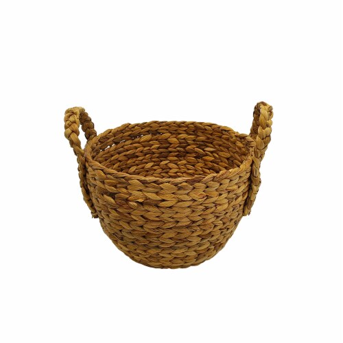 HD Designs Round Water Hyacinth Basket Perspective: front