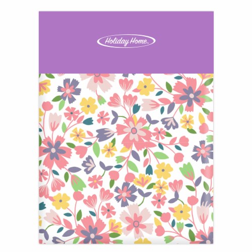Holiday Home® Easter Indoor-Outdoor Tablecloth - Pink Floral Perspective: front