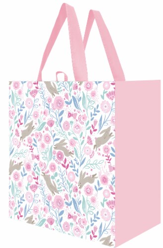 Earthwise Easter Bunny Antics Strawberry Moon Tote Bag Perspective: front