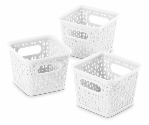 Everyday Living Resin Form Totes - White Perspective: front