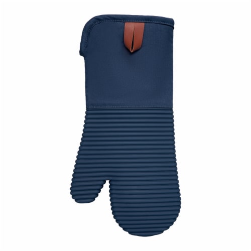 Dash of That Silicone Oven Mitt - Indigo Perspective: front