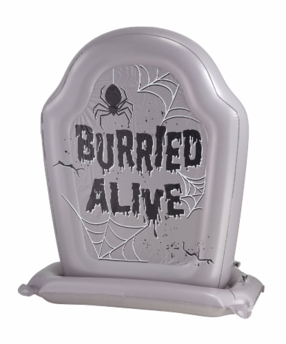 Holiday Home PVC LED Inflatable Tombstone Perspective: front