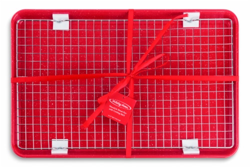 Holiday Home Non Stick Sheet Pan and Cooling Rack Perspective: front