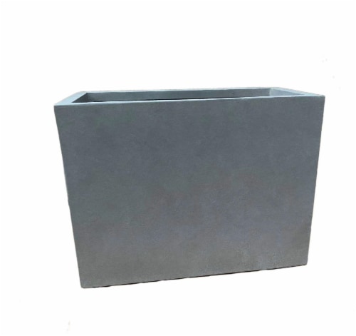 HD Outdoors Avenue Tall Planter - Grey Perspective: front