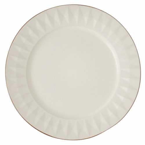 SDS for HD Designs Matte Faceted Dinner Plate Perspective: front