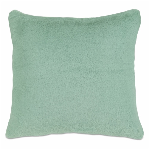 HD Designs Faux Rabbit Fur Decor Pillow Green 18 x 18 in Smith s Food and Drug