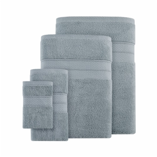Modavari Bath Towel - Blue Fog Perspective: front