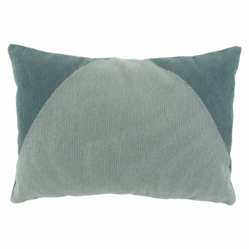 HD Designs Colorblock Woven Pillow - Blue Perspective: front