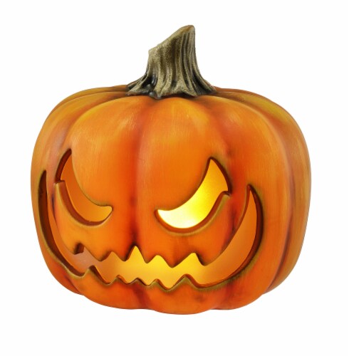 Holiday Home 7in LED Jack O Lantern Excited Perspective: front