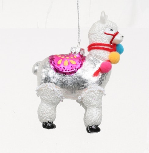 Holiday Home Alpaca Ornament Perspective: front