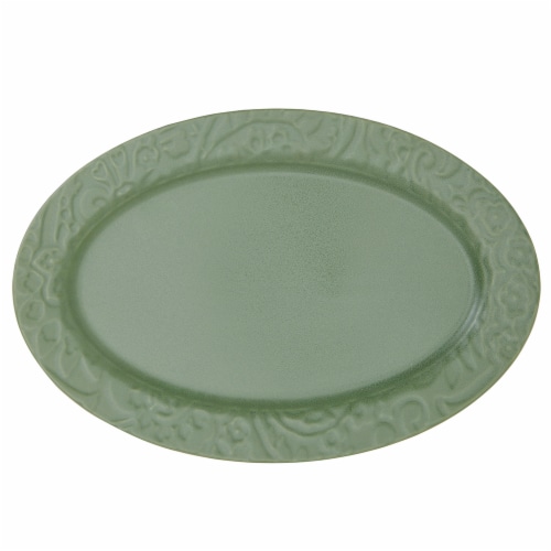 Sewing Down South Oval Serve Platter Perspective: front