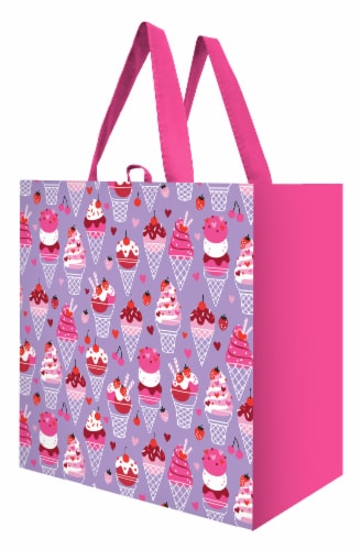 Earthwise Valentine's Sundae Reusable Tote Bag Perspective: front