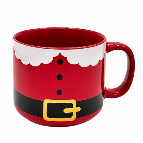 Holiday Home Santa Belly Novelty Mug Perspective: front