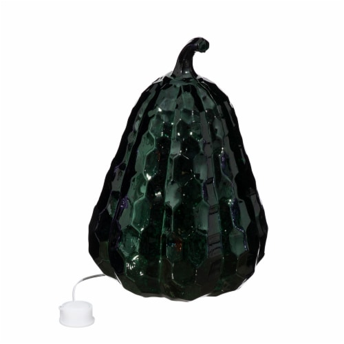 Holiday Home LED Faceted Plastic Gourd - Black Perspective: front