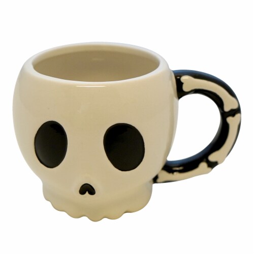 Holiday Home Halloween Mug - Skeleton Perspective: front