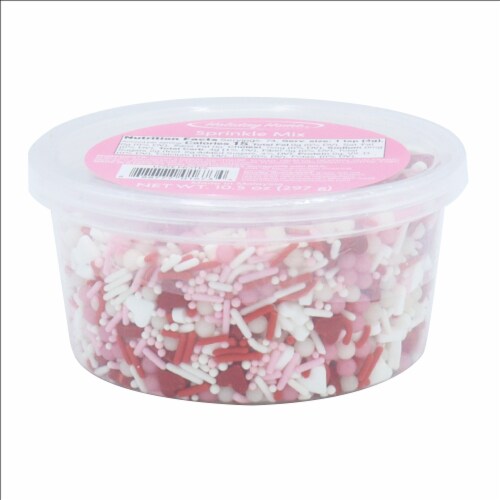 Holiday Home® Valentine's Sprinkle Mix Tub Perspective: front