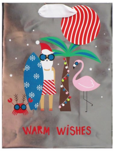 Holiday Home Warm Wishes Holiday Gift Bag Perspective: front