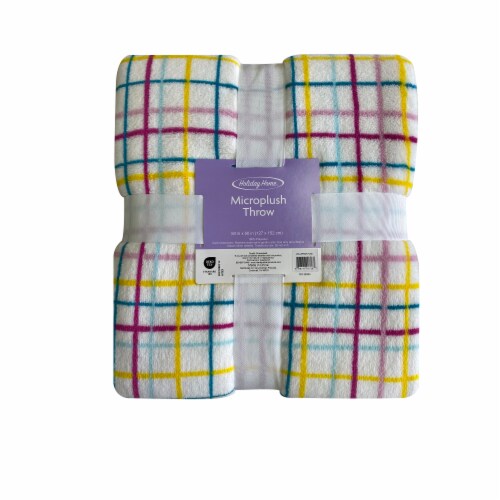 Holiday Home Wellspring Plaid Throw Perspective: front