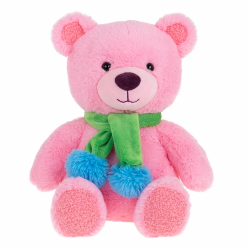 Holiday Home Bear Plush - Pink Perspective: front