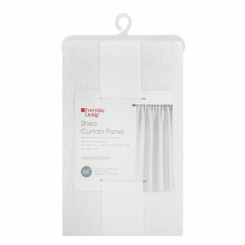 Everyday Living Shea Single Window Panel - White Perspective: front