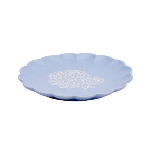 SDS for HD Designs Scalloped Dessert Plate – Hydrangea Perspective: front