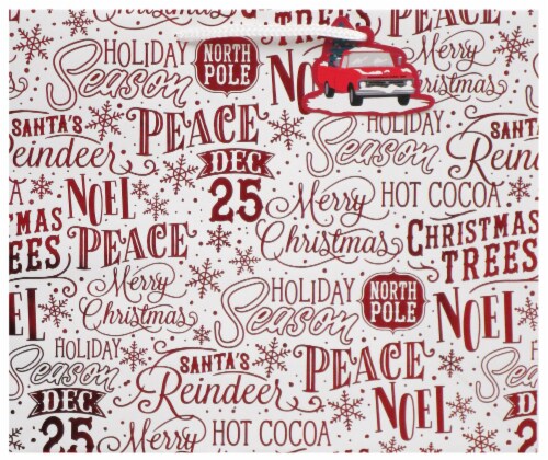Holiday Home Merry Large Christmas Gift Bag - Vogue Perspective: front