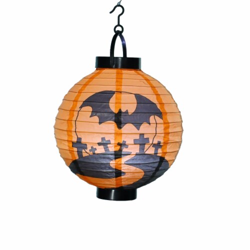 Holiday Home Graveyard LED Paper Lantern Perspective: front