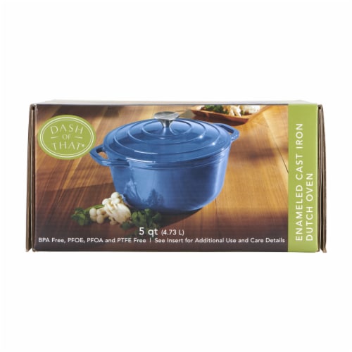 Dash of That Dutch Oven - Blue Perspective: front