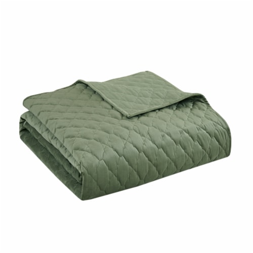 Modavari Quilt Full/Queen - Green Perspective: front