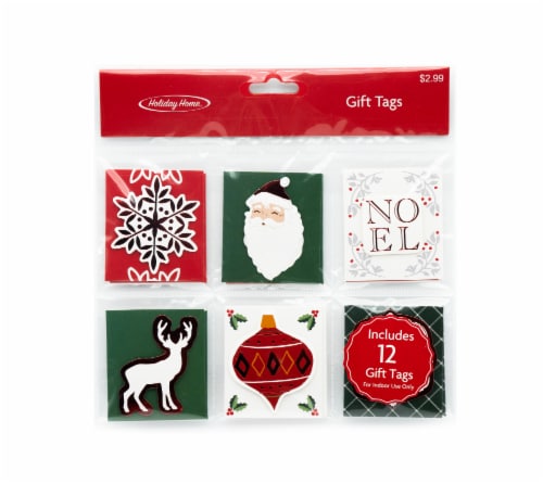 Holiday Home® Merry & Bright Gift Tags 12-Tag Multi Pack Perspective: front