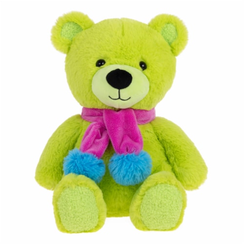 Holiday Home Bear Plush - Green Perspective: front