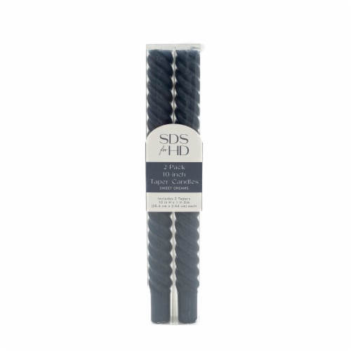 SDS for HD Designs Sweet Dreams Twist Taper Candles - Bering Sea (Blue( Perspective: front