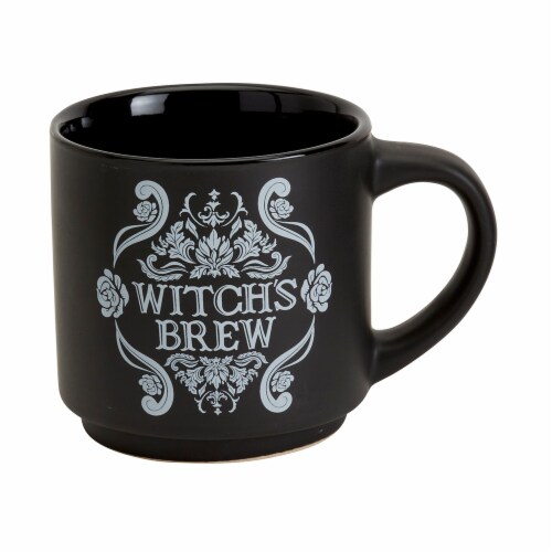 Holiday Home 16 oz Earthenware Witch's Brew Halloween Mug Perspective: front