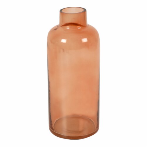 HD Designs Round Glass Vase - Blush Perspective: front