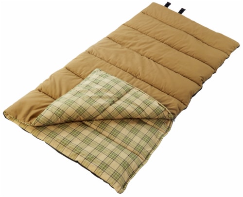 Glacier's Edge 0° Sleeping Bag Brown Perspective: front