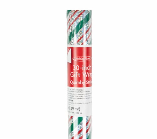 Holiday Home Quimby Stripe Gift Wrap Roll Perspective: front