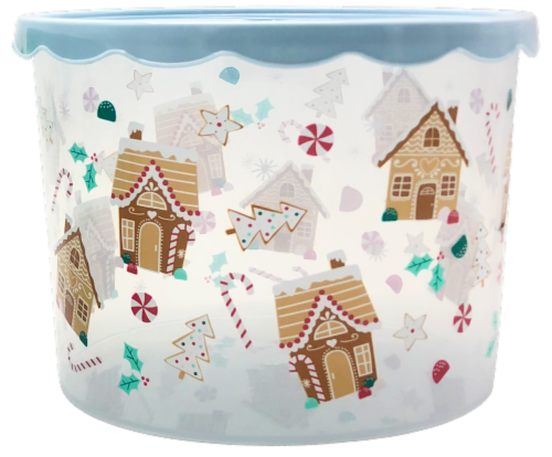 Holiday Home Cookie Tub Gingerbread Delight Perspective: front