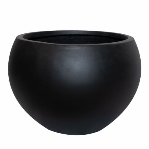 HD Outdoors Cityscape Ball Planter - Black Perspective: front