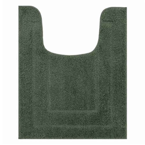 Mohawk Home Contour Bath Rug - Aqua Gray Perspective: front