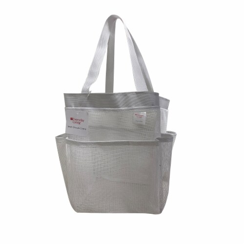 EDL Shower Caddy Mesh - White Perspective: front