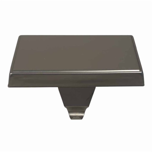 Holiday Home Metal Flat Top Stocking Holder - Silver Perspective: front