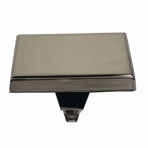 Holiday Home Metal Flat Top Stocking Holder - Matte Silver Perspective: front