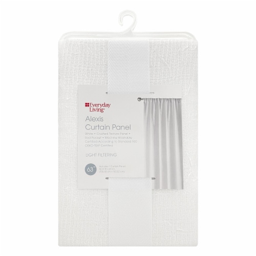 Everyday Living Alexis Single Window Panel - White Perspective: front