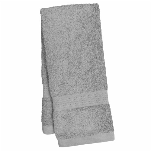 Everyday Living Hand Towel - Quiet Grey Perspective: front