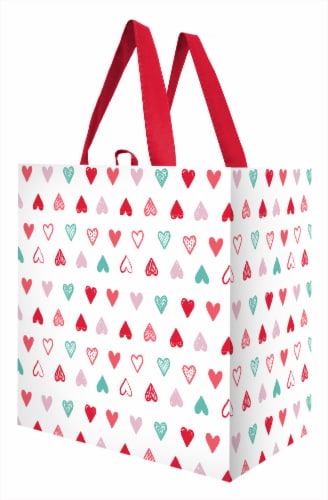 Earthwise Valentine Heart Doodles Tote Perspective: front