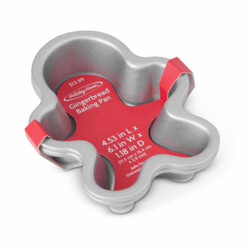 Holiday Home Metal Mini Bakeware Pans - Gingerbread Perspective: front