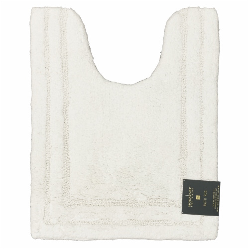 Mohawk Home Modavari Turkish Countour Bath Rug - BRIGHT WHITE Perspective: front