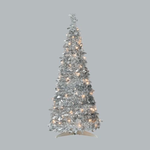 Holiday Home LED Shiny Christmas Tree Perspective: front